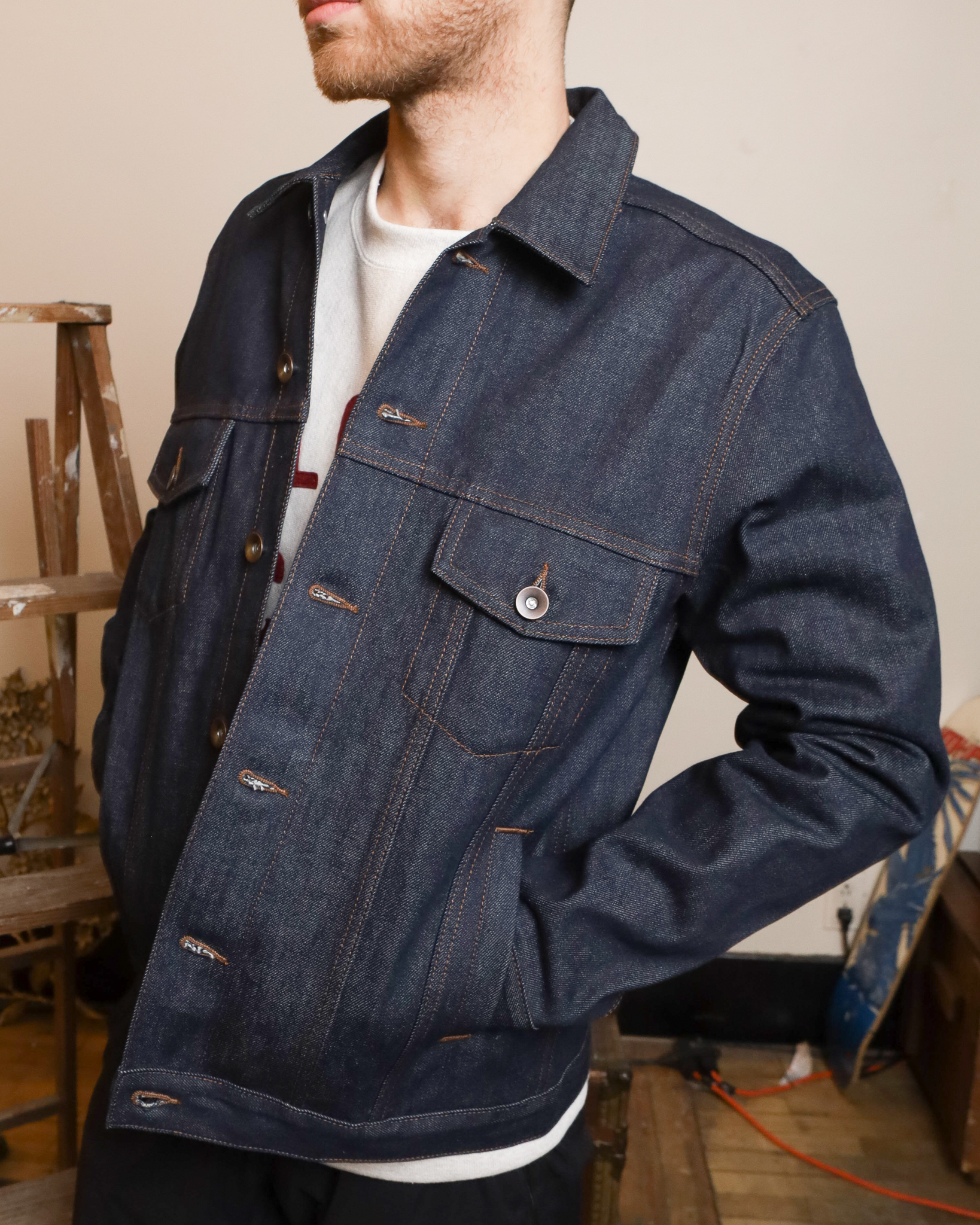 【在庫僅少】Mlvince denim jacket