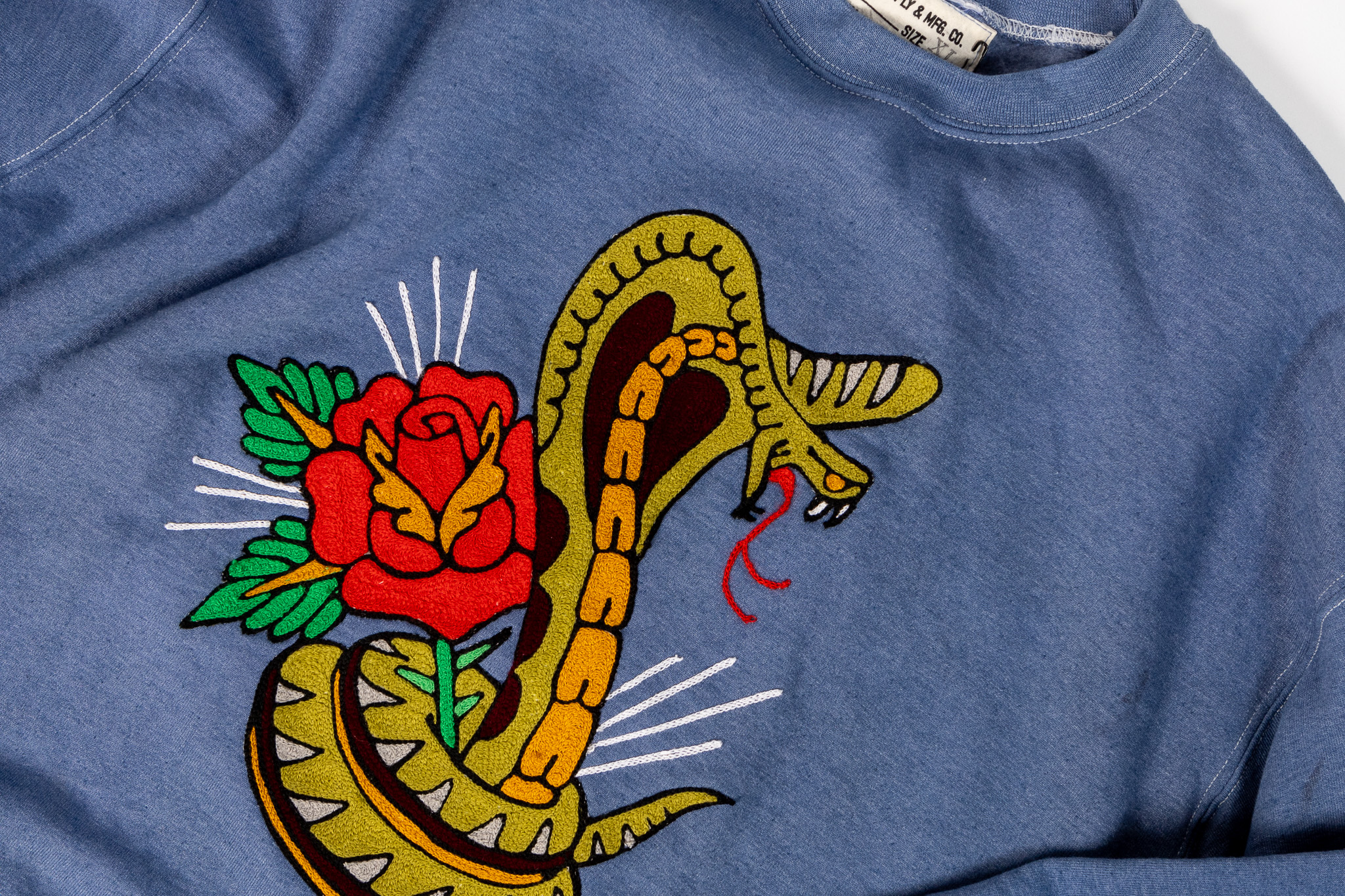 Chainstitched Cobra Crewneck Sweatshirt