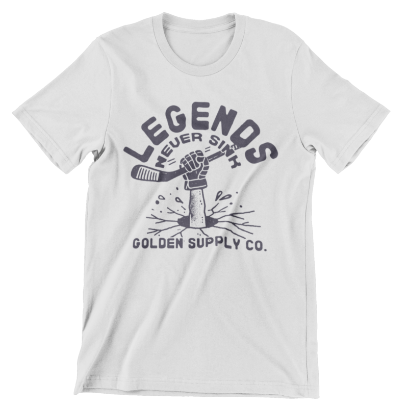 Legends Never Sink Pond Hockey Tee