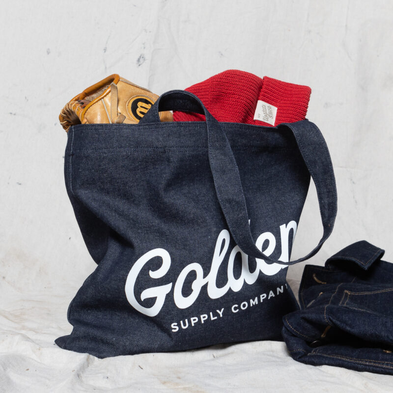 Golden Crew Denim Tote Bag