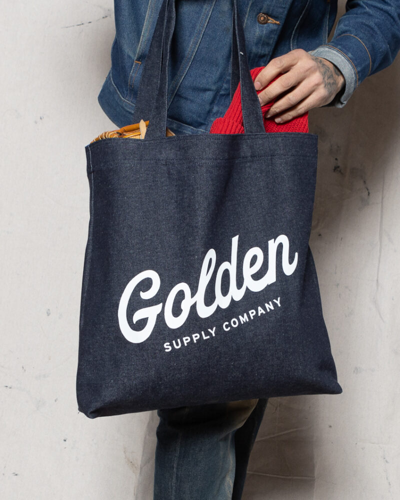 Golden Crew Denim Tote Bag