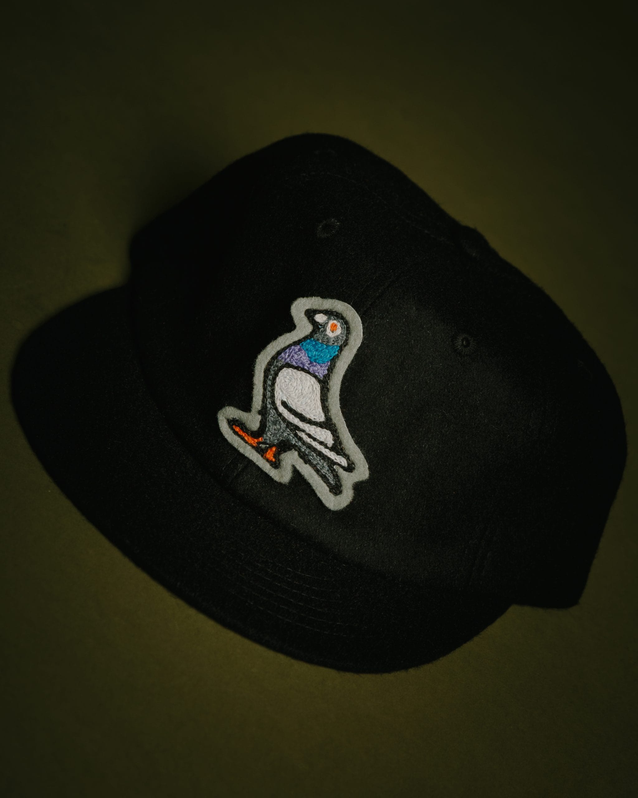 Chainstitch Pigeon Melton Wool Cap